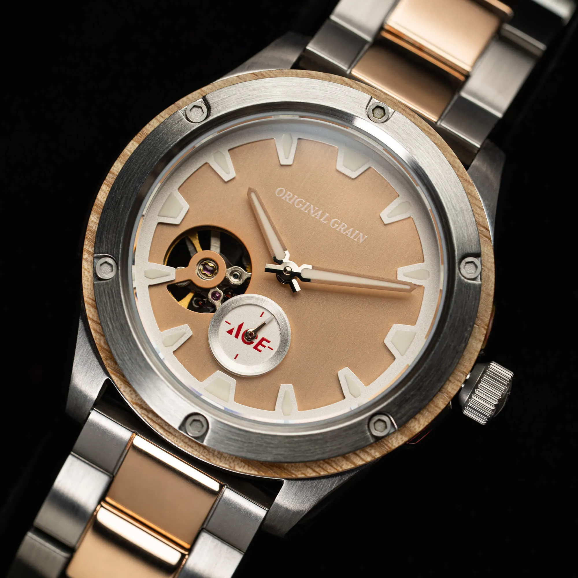 ACE Hardware Rugged Automatic Rosegold 40mm sold by Original Grain product image thumbnail 5