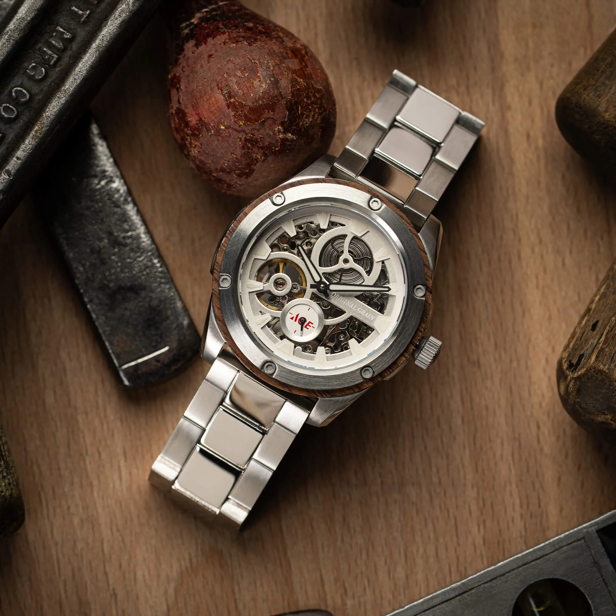 ACE Hardware Silver Rugged Automatic 44mm sold by Original Grain product image thumbnail 4