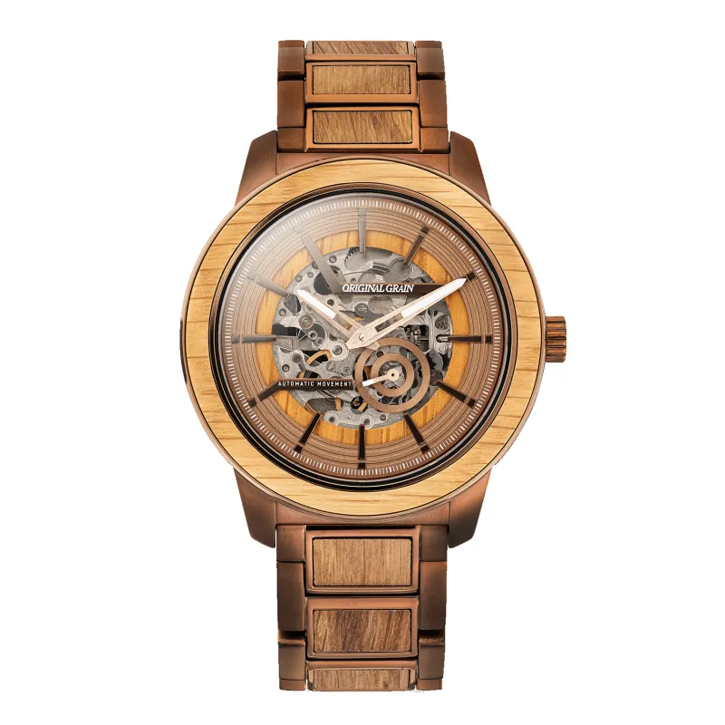 Whiskey Espresso Barrel 46mm Automatic sold by Original Grain