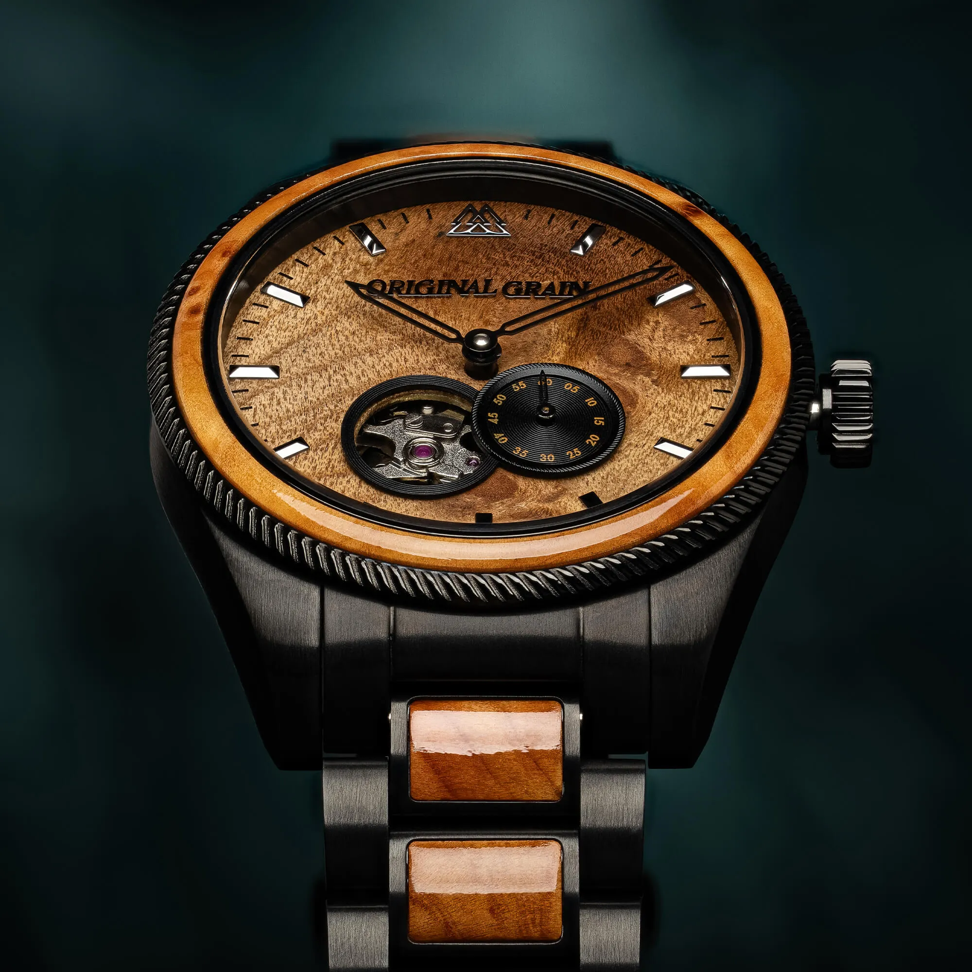 Burlwood Black Vintage Automatic 40mm sold by Original Grain product image thumbnail 2