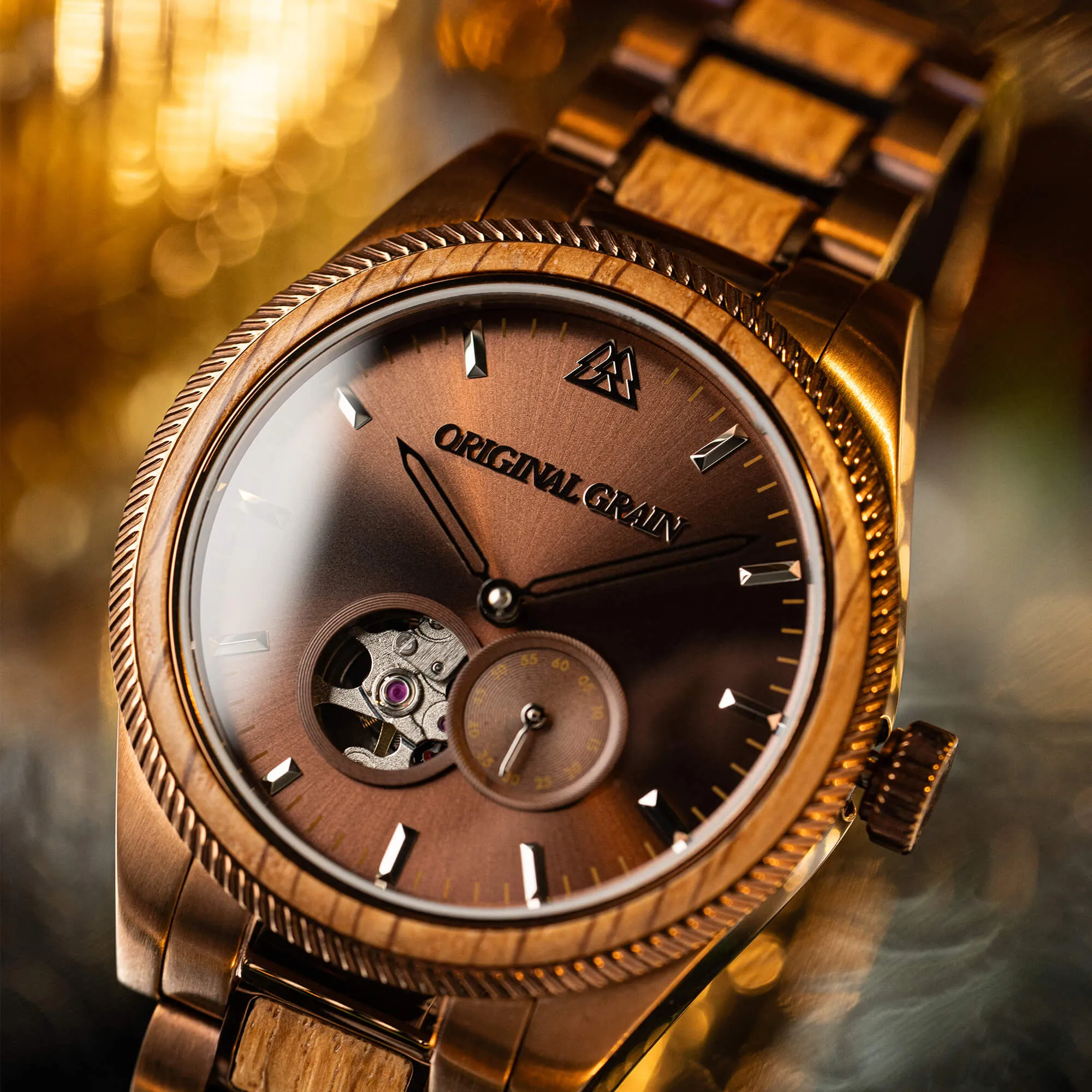 Whiskey Espresso Vintage Automatic 40mm sold by Original Grain product image thumbnail 2