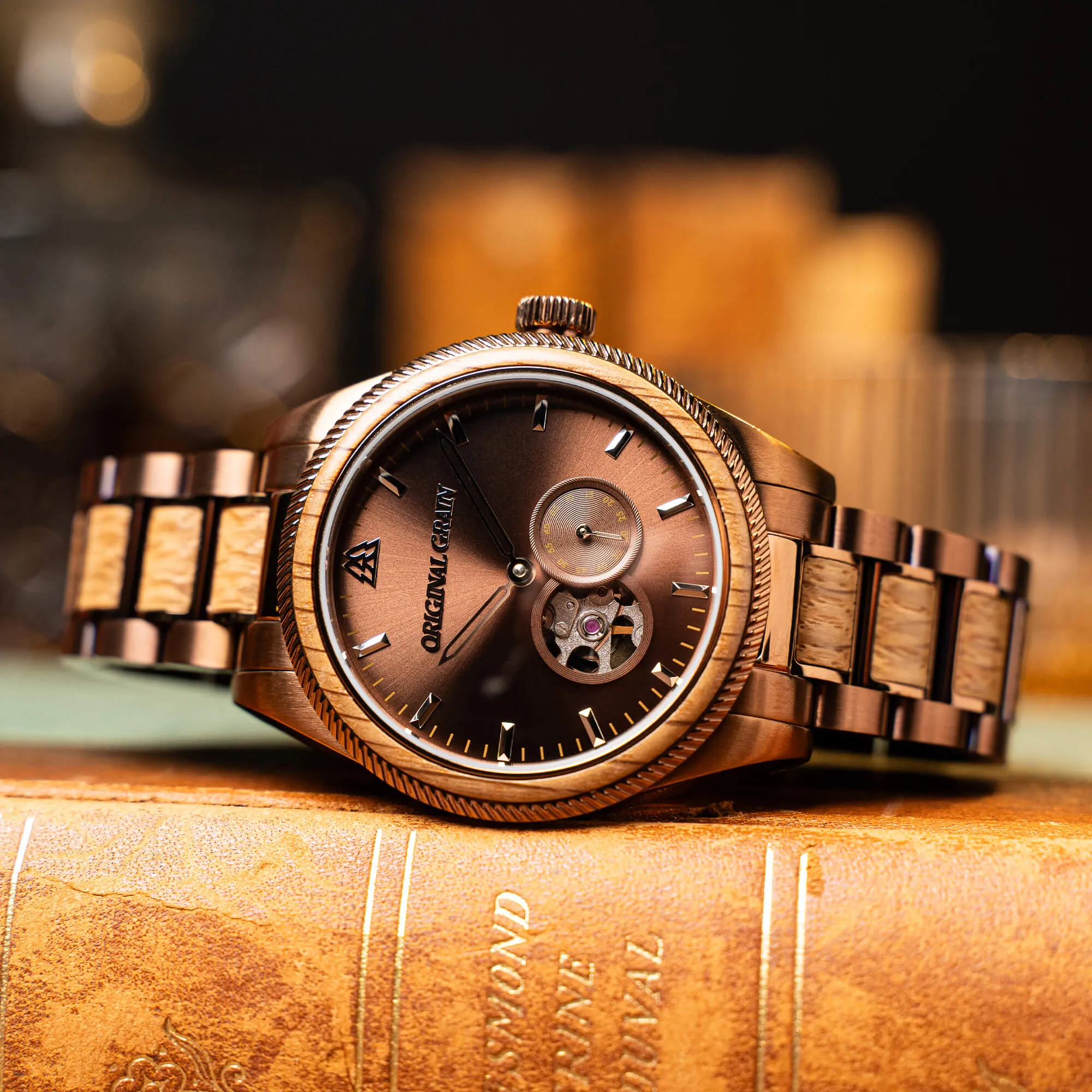 Whiskey Espresso Vintage Automatic 40mm sold by Original Grain product image thumbnail 3