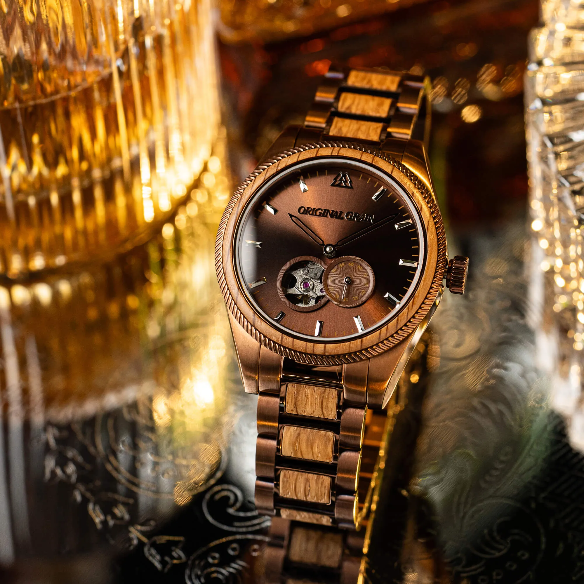 Whiskey Espresso Vintage Automatic 40mm sold by Original Grain product image thumbnail 4