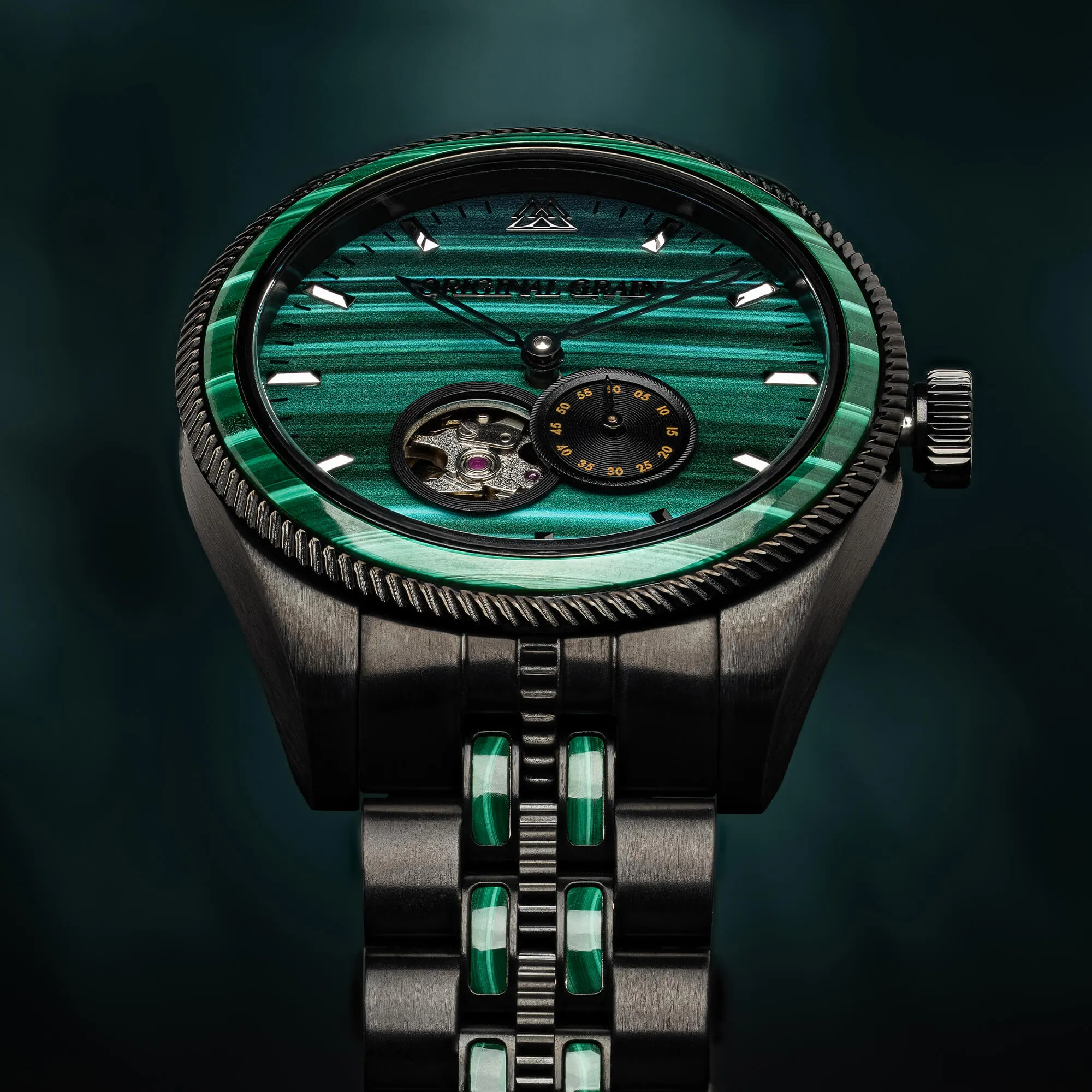 Malachite Black Vintage Automatic 40mm sold by Original Grain product image thumbnail 2