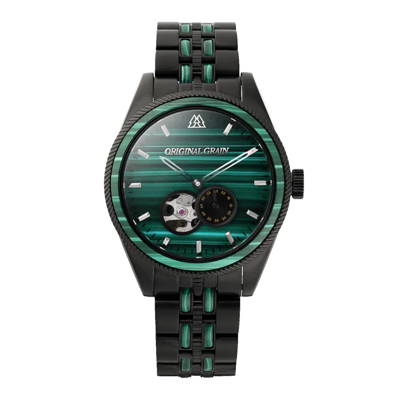 Malachite Black Vintage Automatic 40mm sold by Original Grain