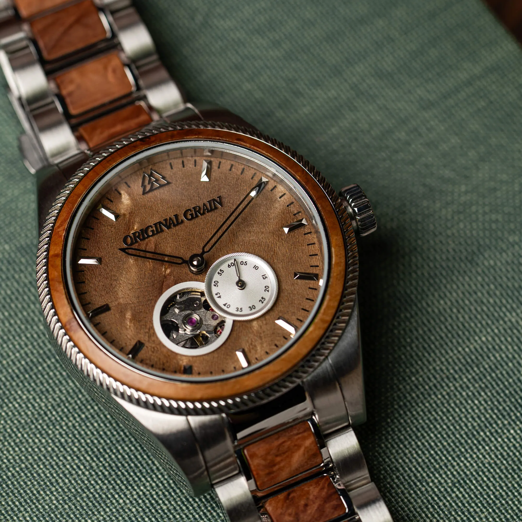 Burlwood Silver Vintage Automatic 40mm sold by Original Grain product image thumbnail 2