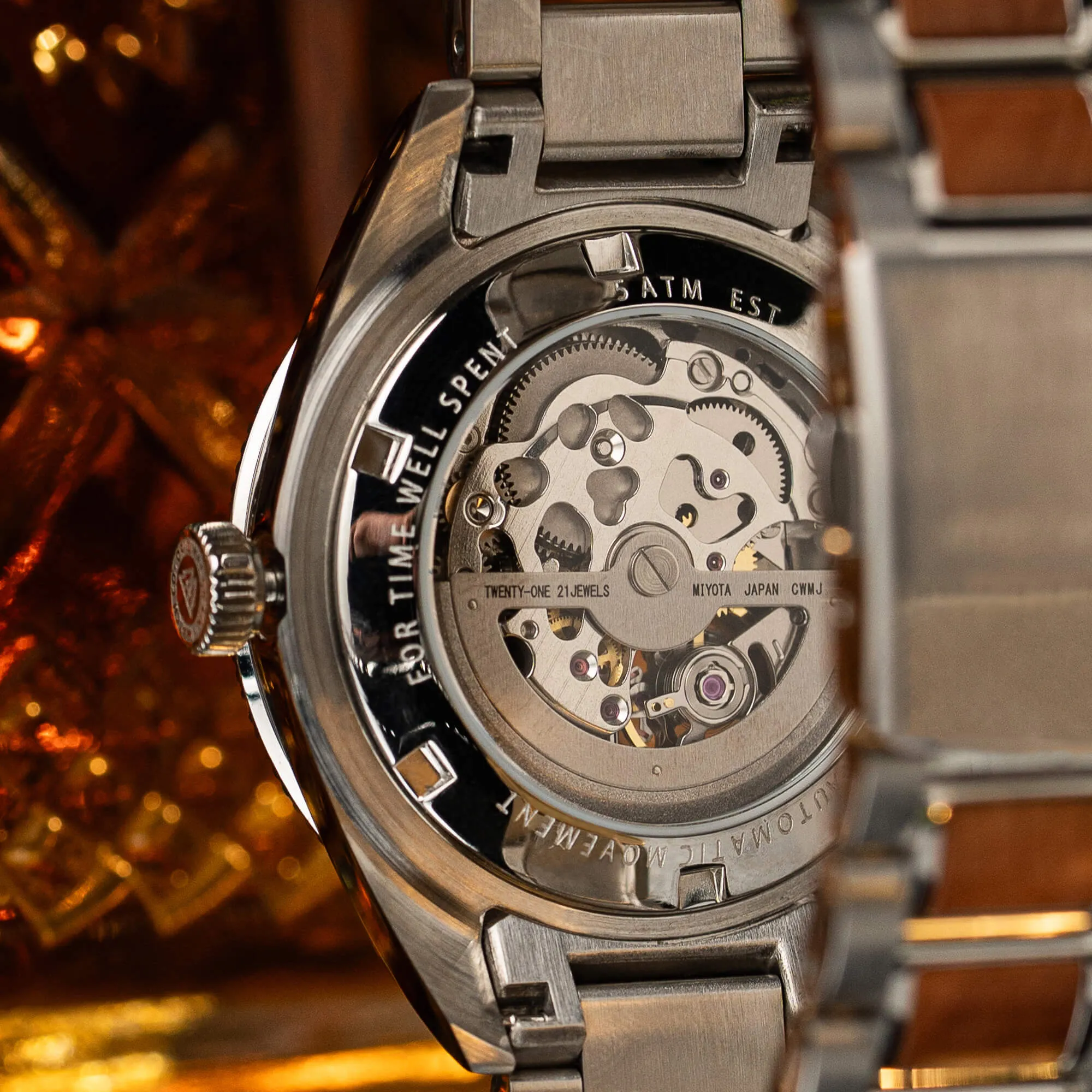 Burlwood Silver Vintage Automatic 40mm sold by Original Grain product image thumbnail 5