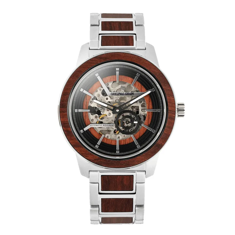 Rosewood Silver Barrel Automatic 46mm sold by Original Grain