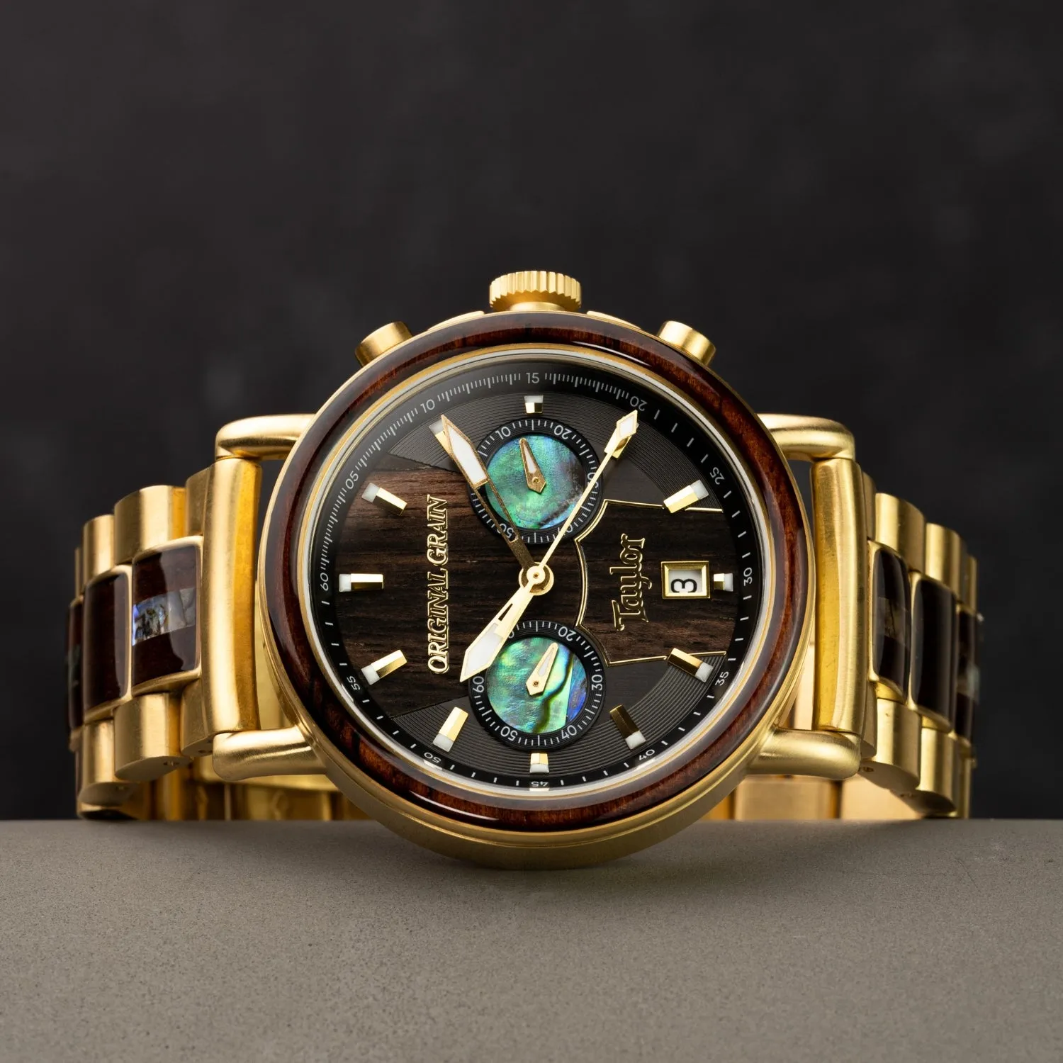 Taylor Guitars Gold Chrono 44mm sold by Original Grain product image thumbnail 2