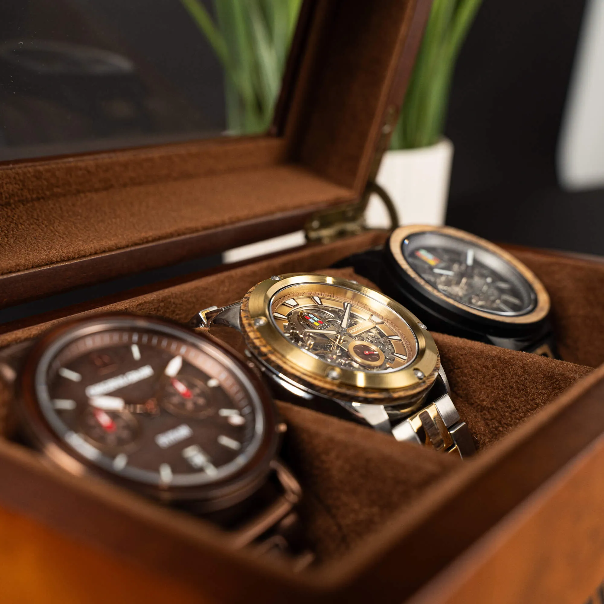 Ryman Burlwood 3 Watch Holder sold by Original Grain product image thumbnail 4