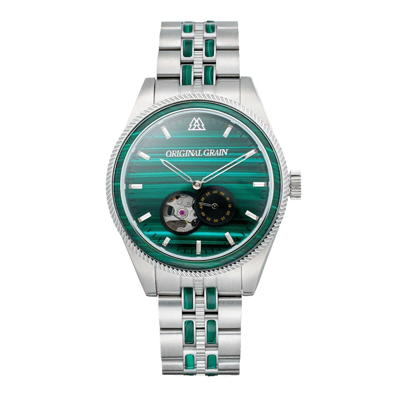 Malachite Silver Vintage Automatic 40mm sold by Original Grain