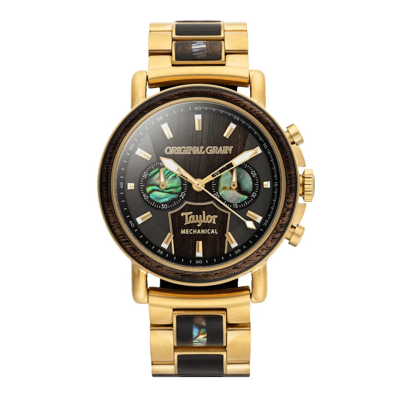 Taylor Guitars 18K Gold Mechanical Chrono 44mm sold by Original Grain