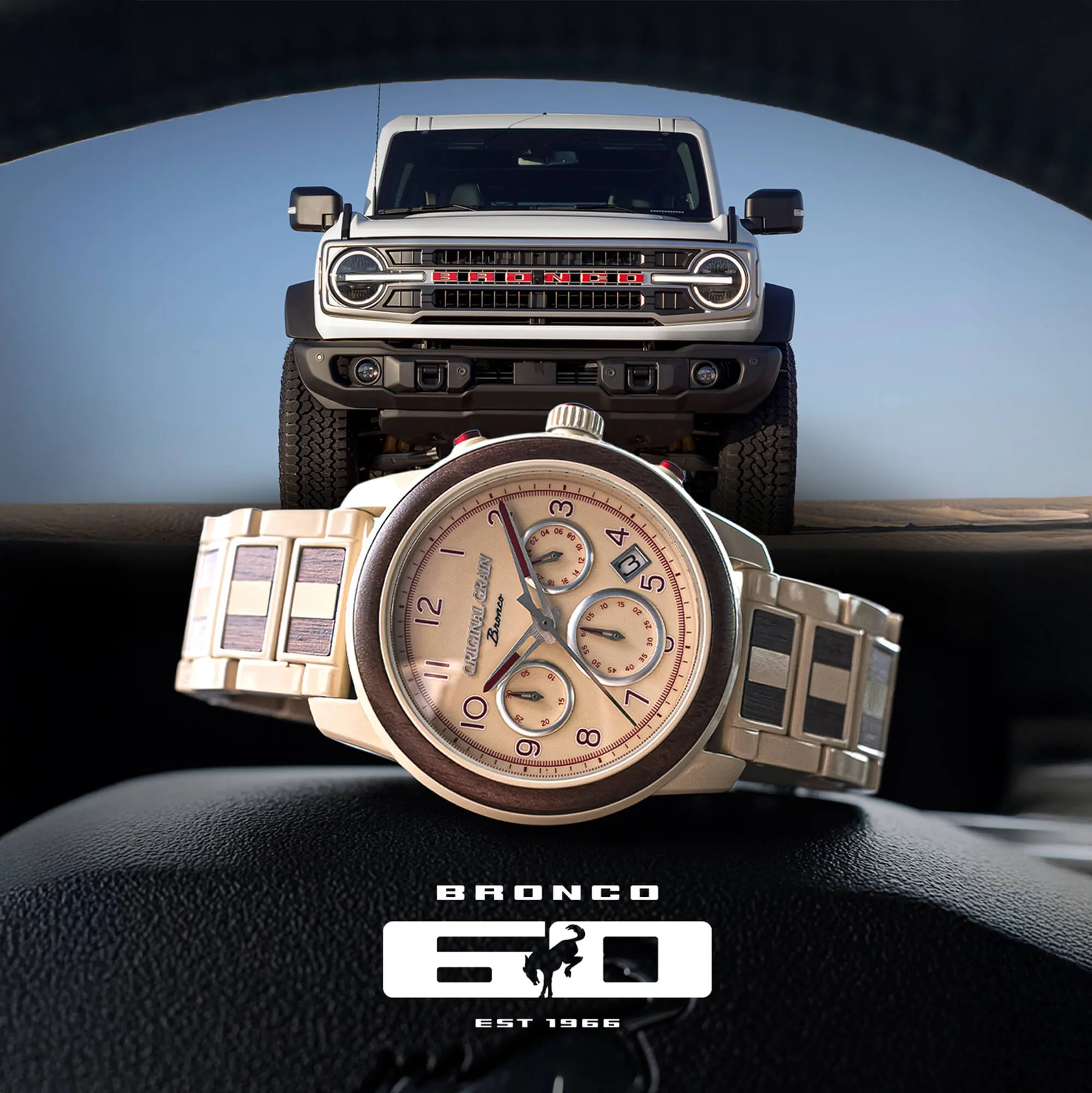 Bronco 60 Year Barrel Chrono 44mm sold by Original Grain product image thumbnail 2
