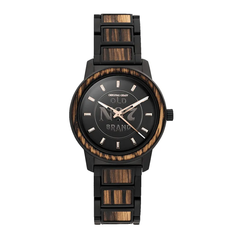 JACK DANIEL'S BLACK WOMENS BARREL 36MM made by Original Grain