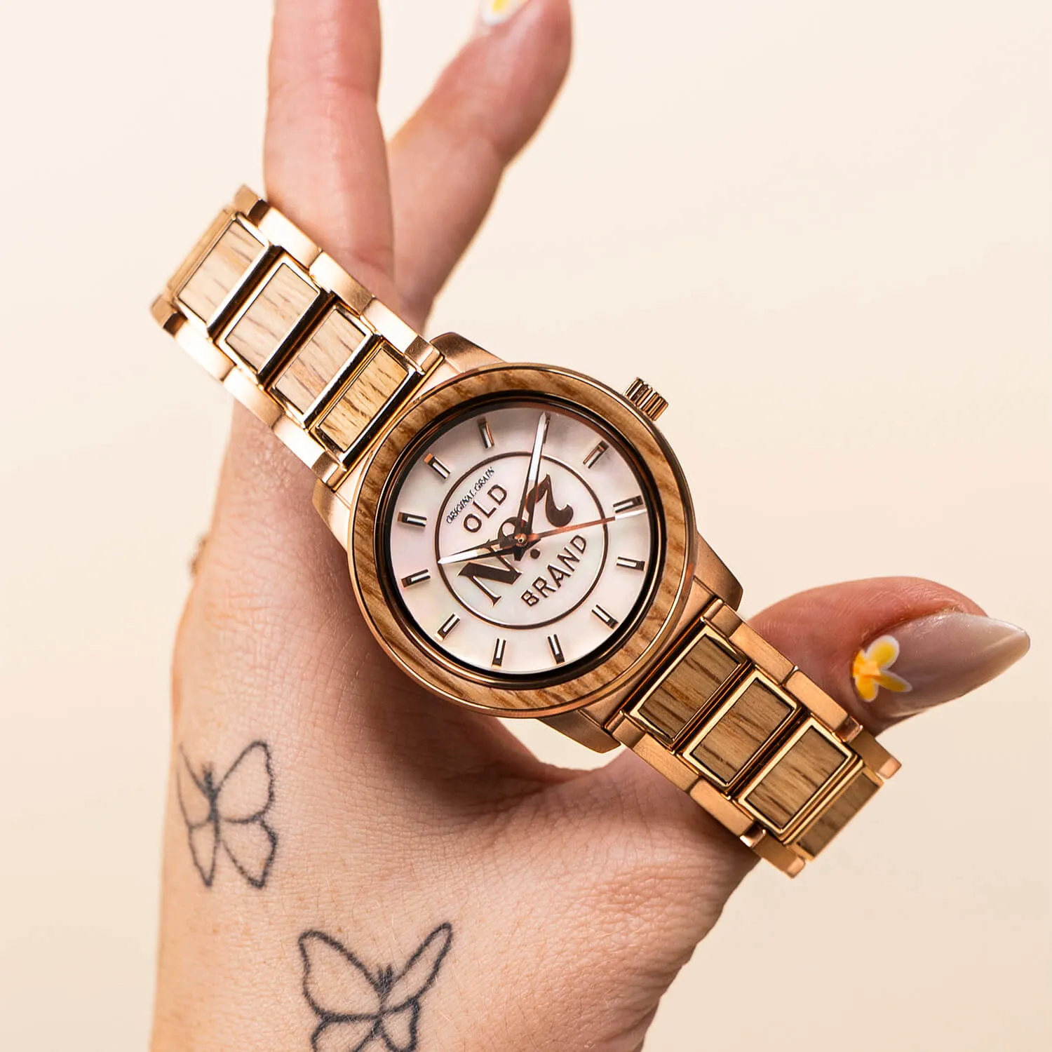 JACK DANIEL'S ROSEGOLD WOMEN'S BARREL 36MM sold by Original Grain product image thumbnail 3