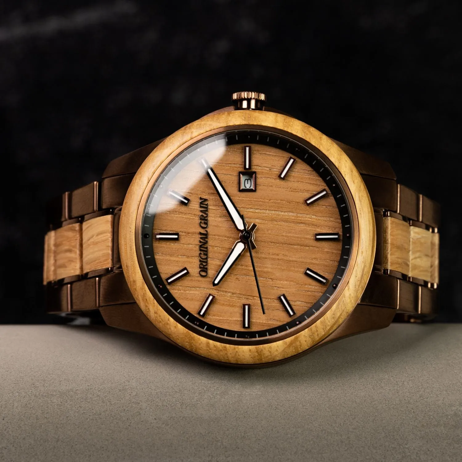 Whiskey Espresso Classic 43mm sold by Original Grain product image thumbnail 3