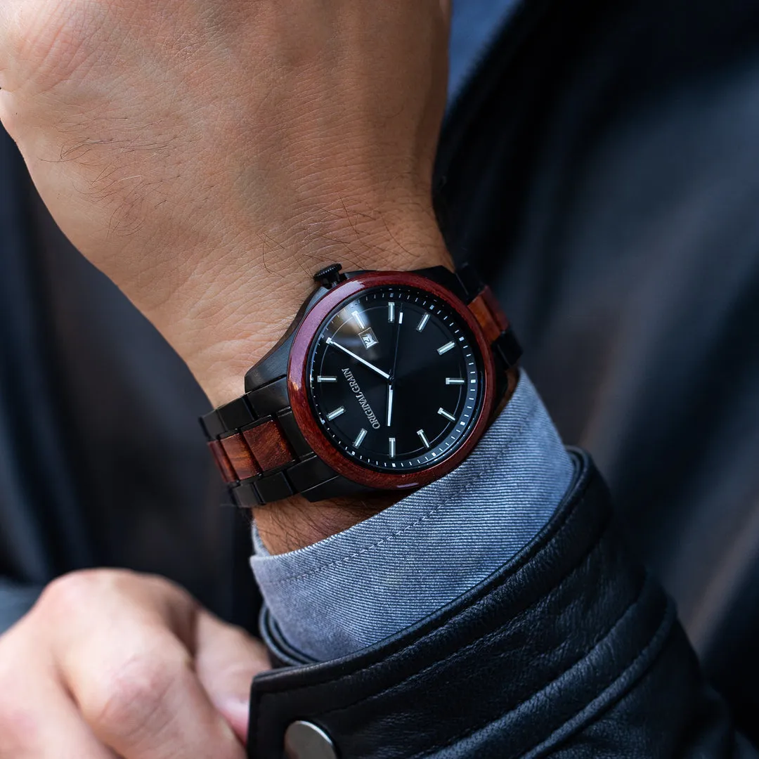 Rosewood Black Classic 43mm sold by Original Grain product image thumbnail 4