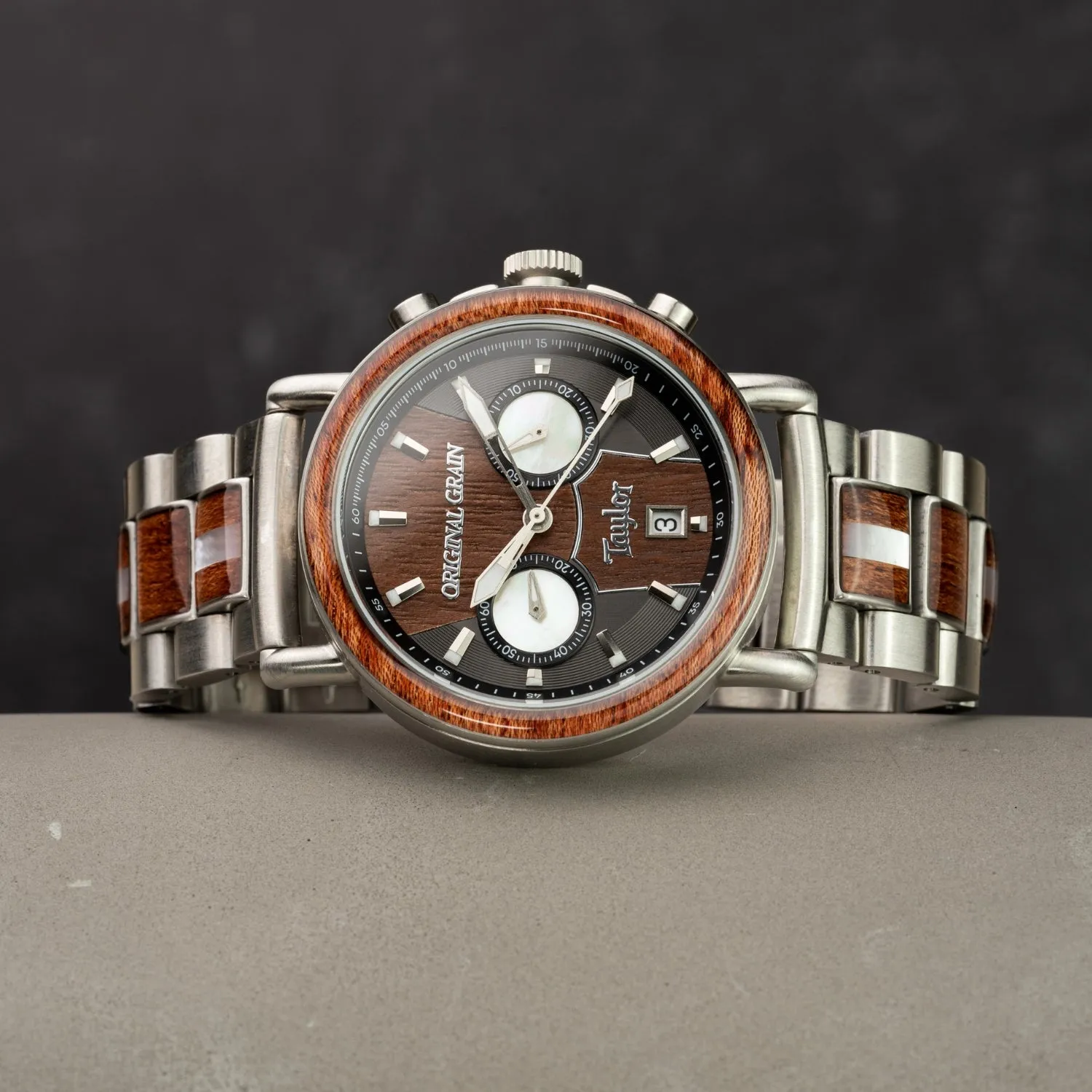 Taylor Guitars Urban Iron Bark Chrono 44mm sold by Original Grain product image thumbnail 3