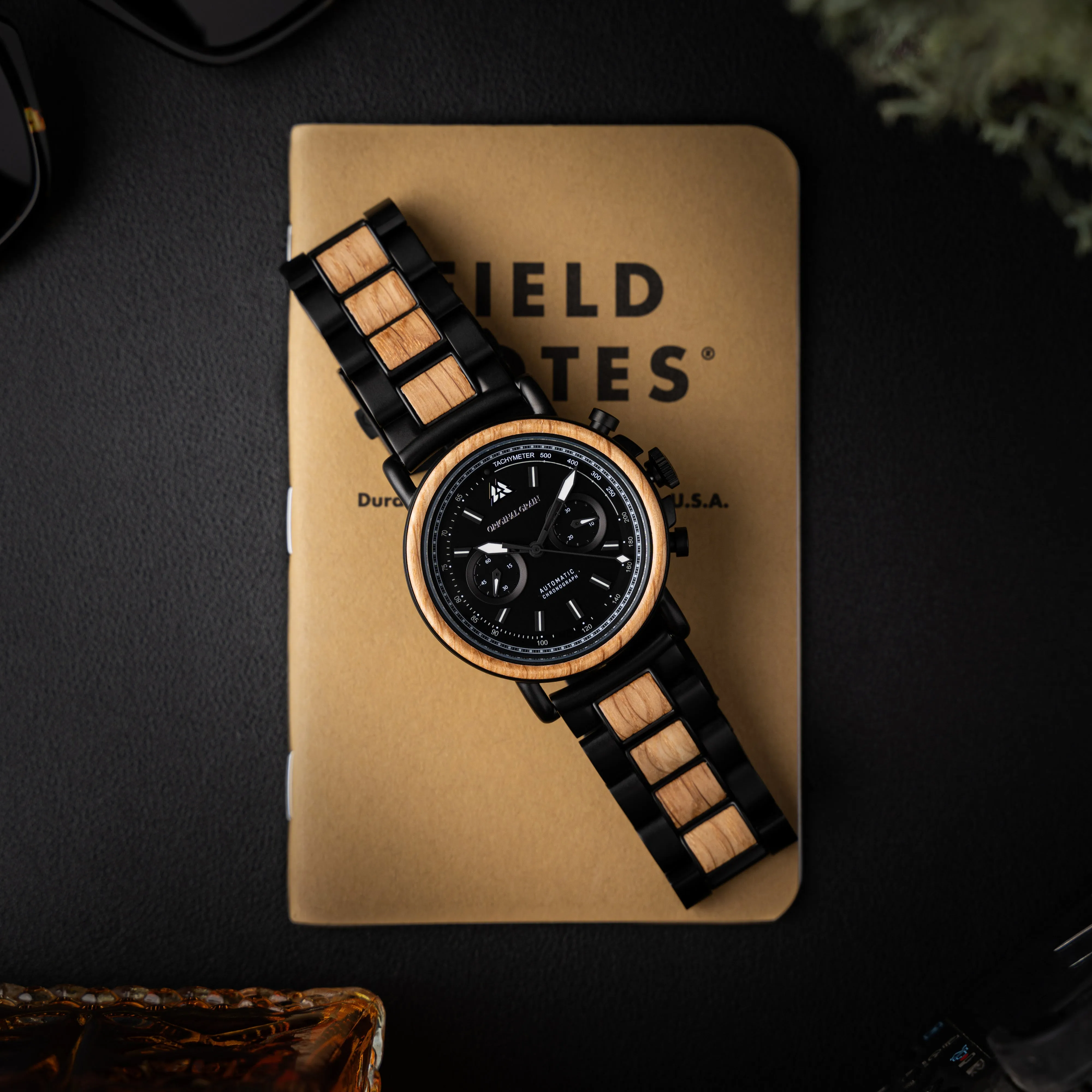 Whiskey Black Chrono Mechanical 44mm sold by Original Grain product image thumbnail 4