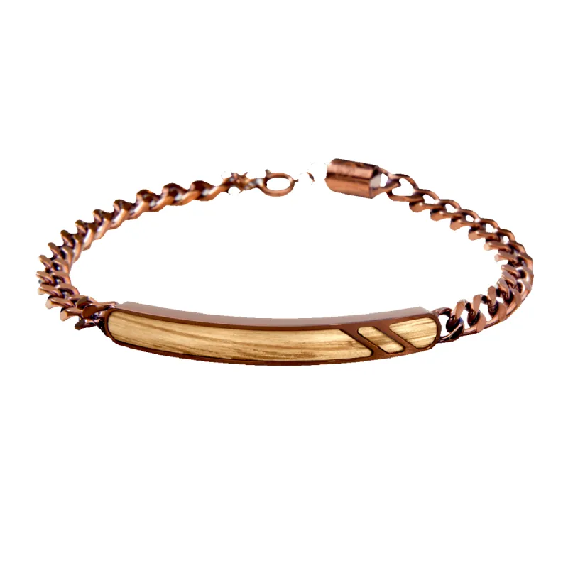 Whiskey Espresso Curb Bracelet sold by Original Grain