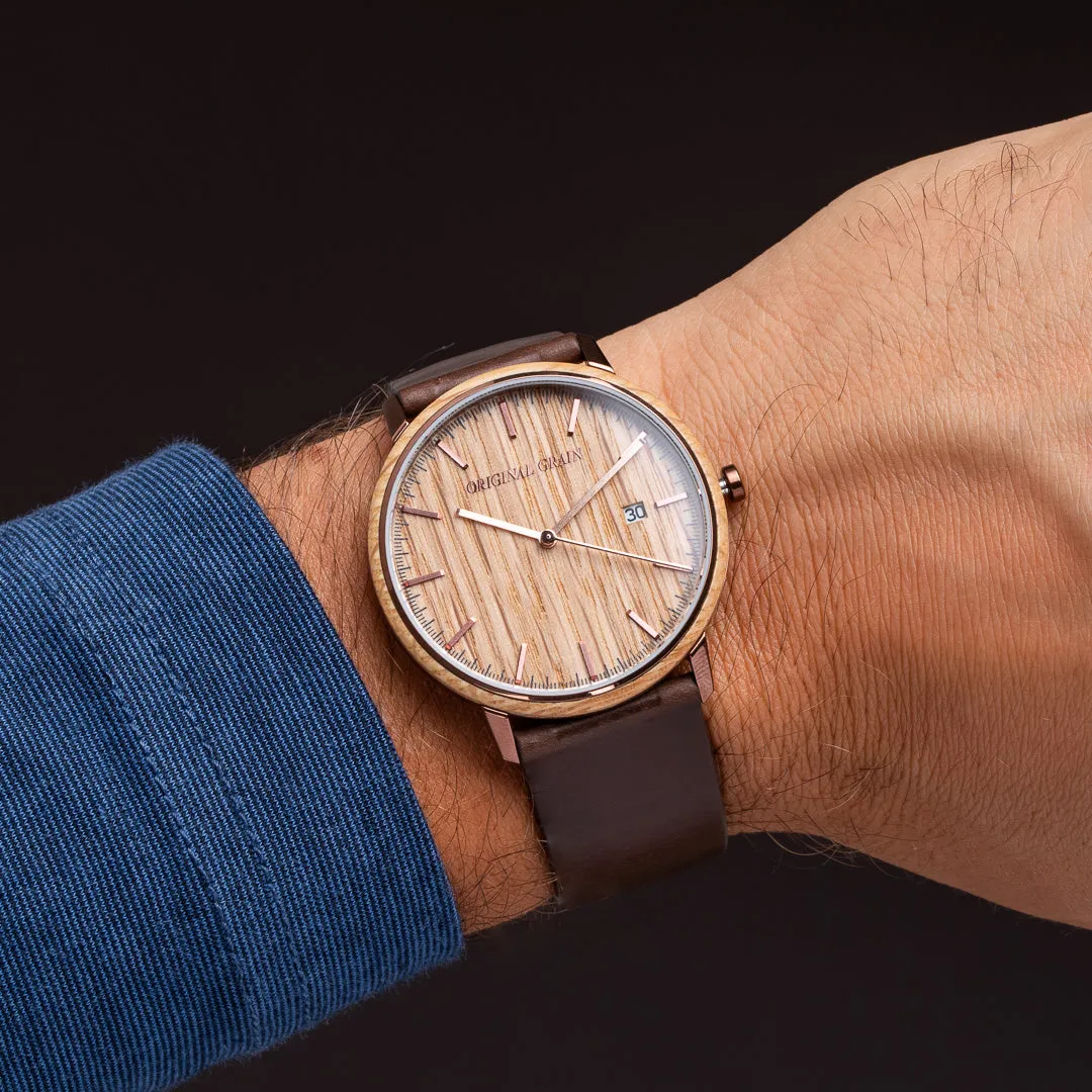 Whiskey Espresso Modern Minimal 40mm sold by Original Grain product image thumbnail 3