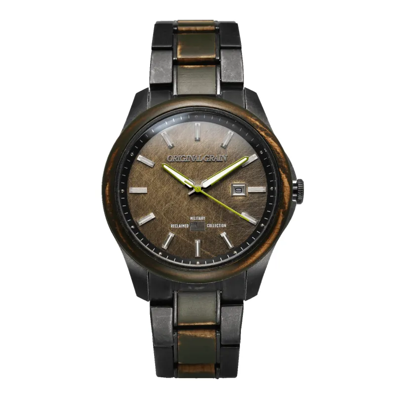 Military Stonewashed Classic 43mm made by Original Grain