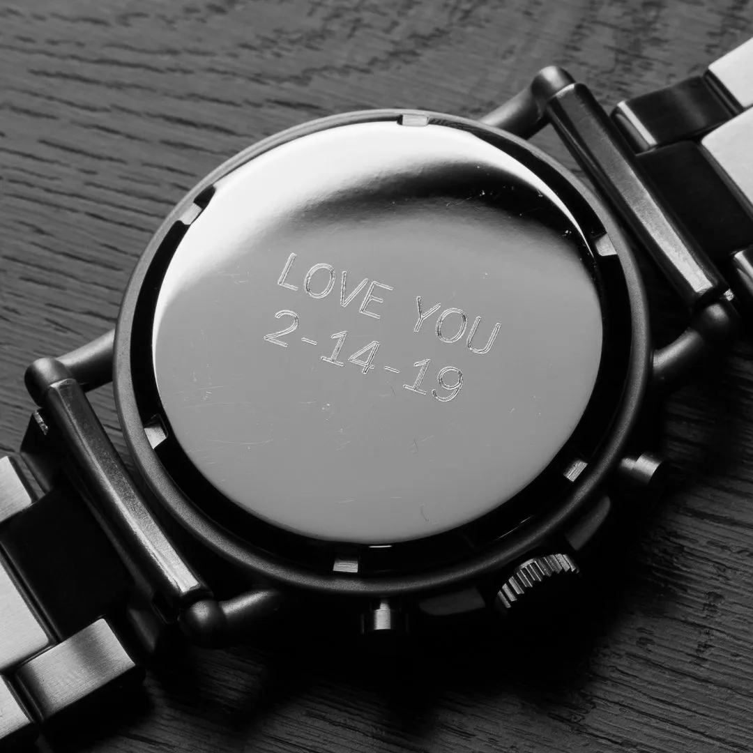 Custom Caseback - Chrono 44mm sold by Original Grain