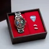 Limited Edition Cameroon Ebony Taylor Guitar Stainless Steel Chrono 44mm sold by Original Grain