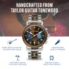 Limited Edition Cameroon Ebony Taylor Guitar Stainless Steel Chrono 44mm sold by Original Grain
