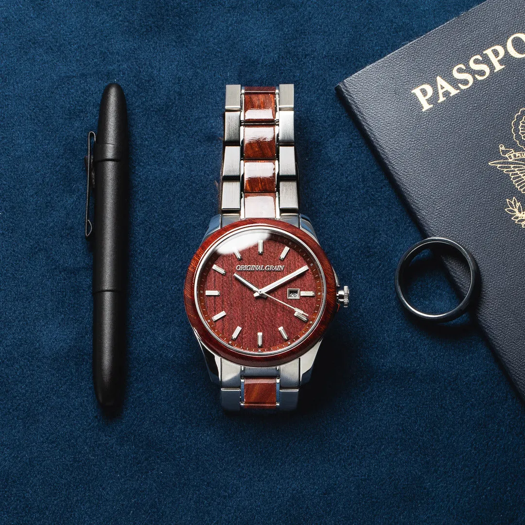 Rosewood Silver Classic 43mm sold by Original Grain product image thumbnail 4