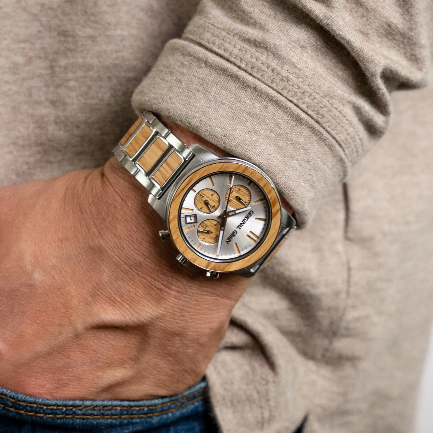 Brewmaster Silver Barrel Chrono 42mm sold by Original Grain product image thumbnail 4