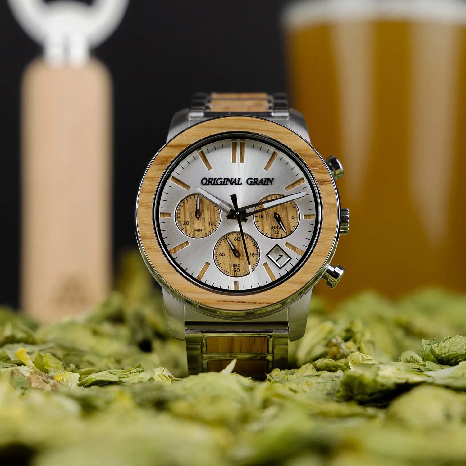 Brewmaster Silver Barrel Chrono 42mm sold by Original Grain product image thumbnail 2