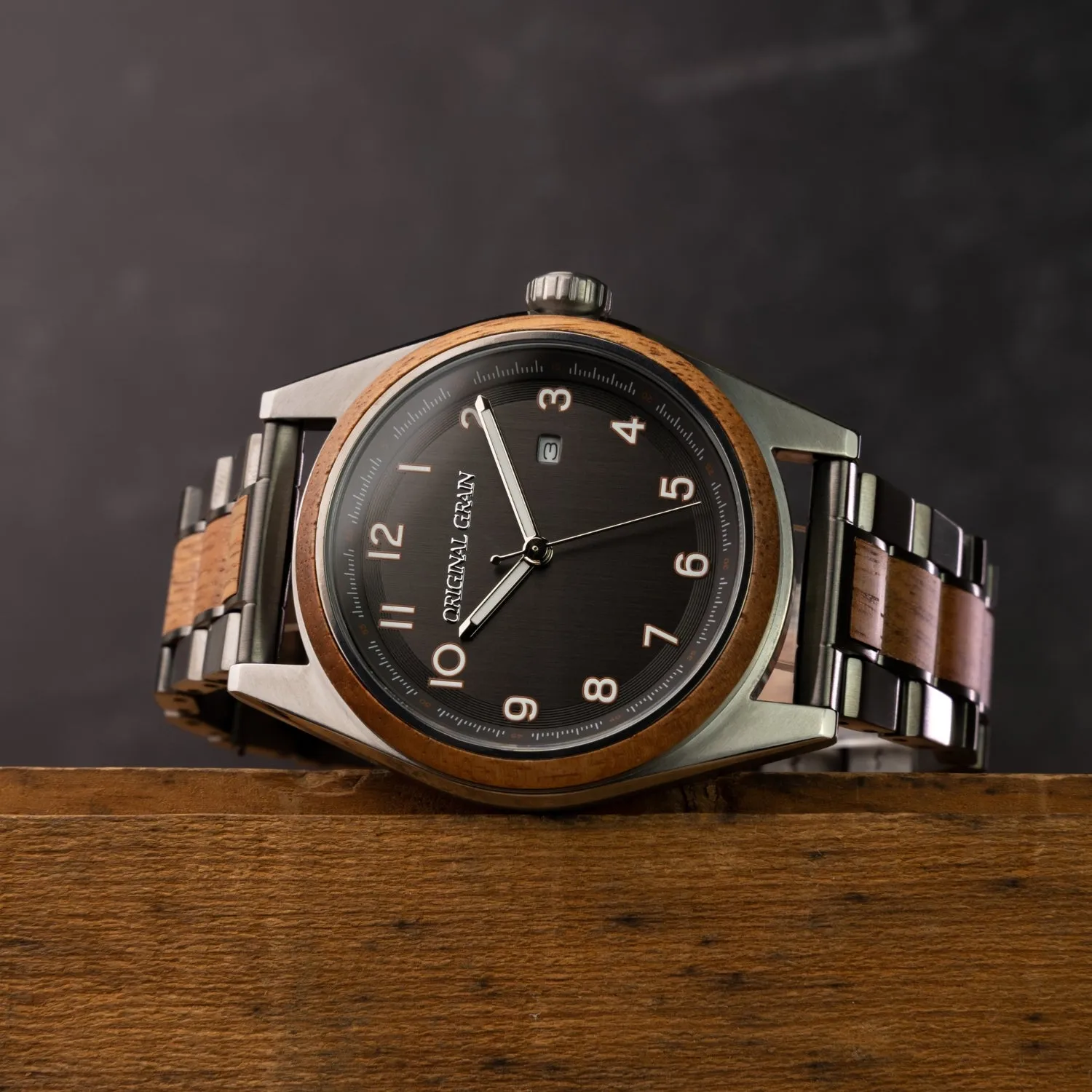 Mahogany Gunmetal Nomad 42mm sold by Original Grain product image thumbnail 4