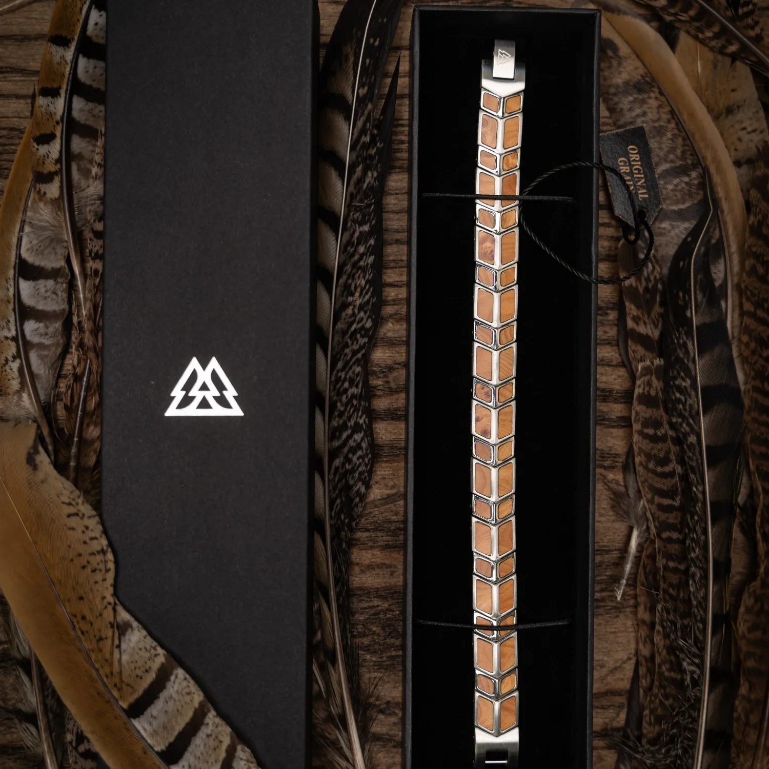 Burlwood Silver Arrow Bracelet sold by Original Grain product image thumbnail 4