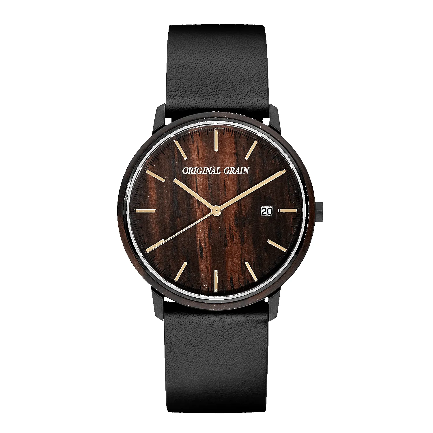 Ebony Black Gold Modern Minimal 40mm sold by Original Grain