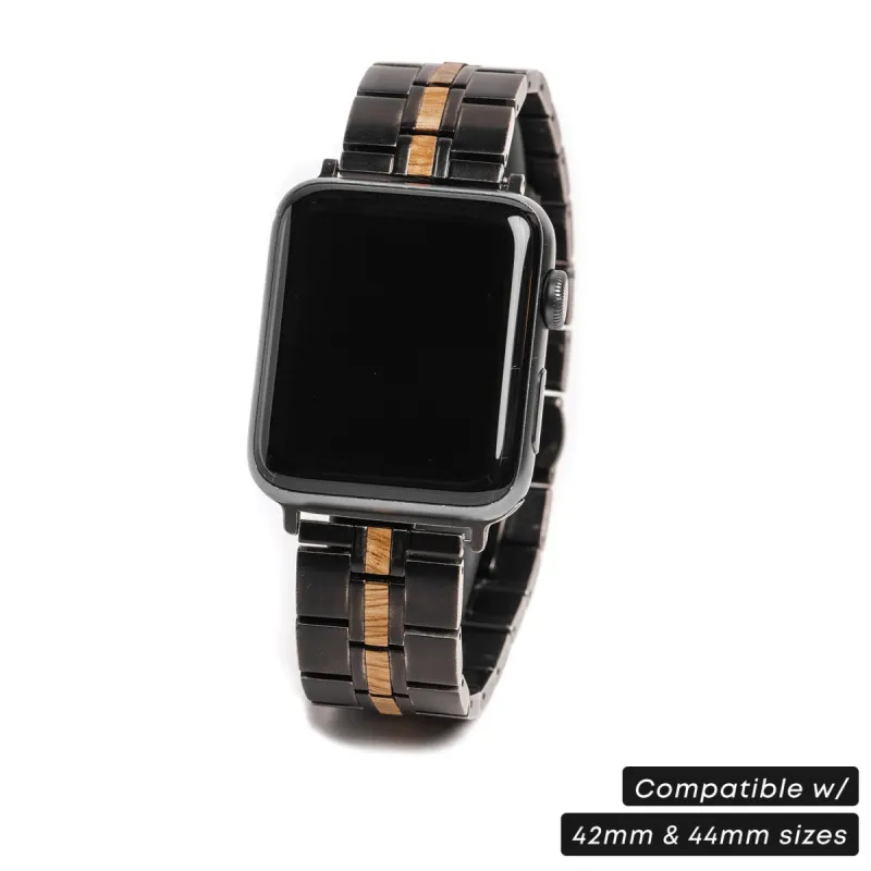 Koa Stonewashed Minimal Apple Watch Band sold by Original Grain