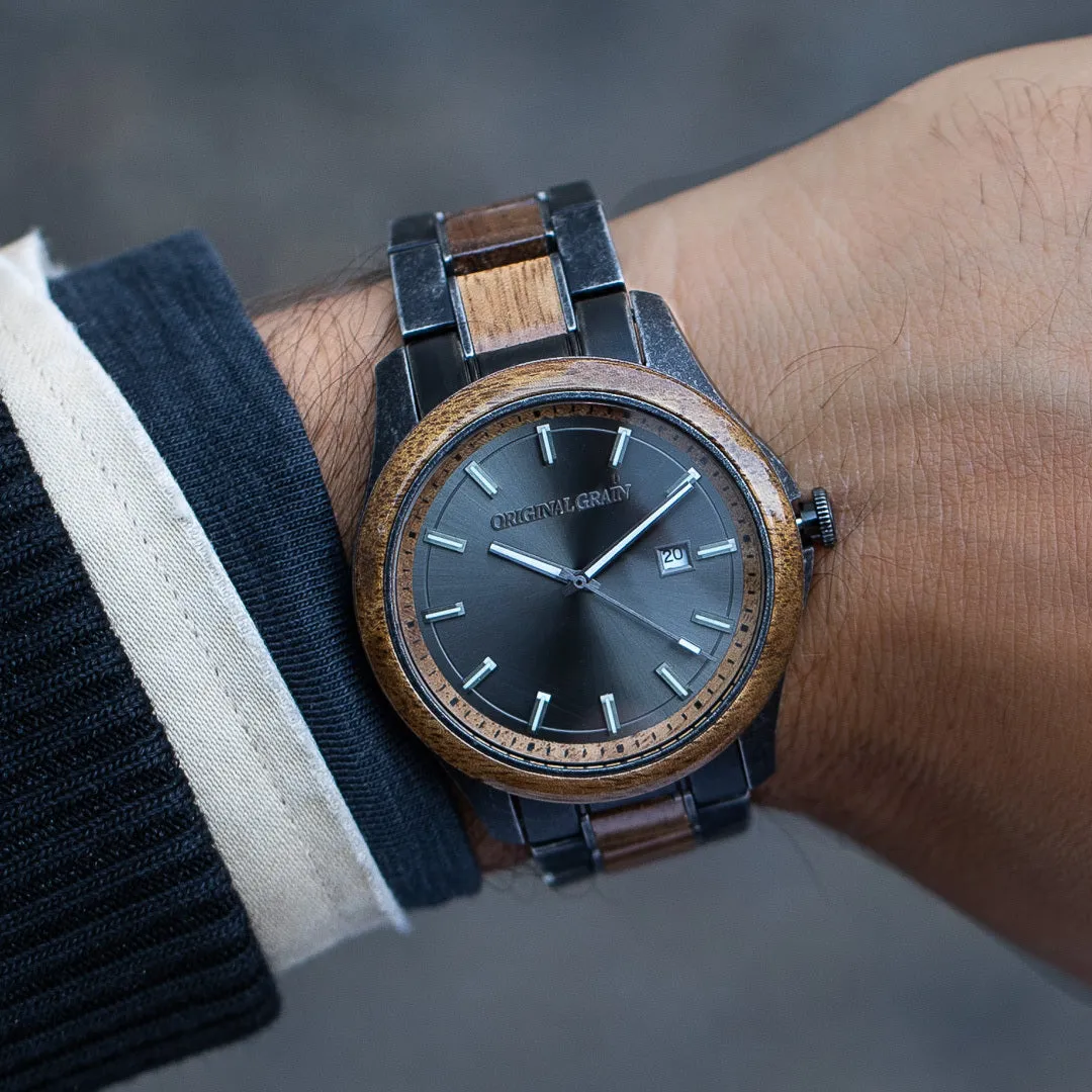 Koa Stonewashed Steel Classic 43mm sold by Original Grain product image thumbnail 3