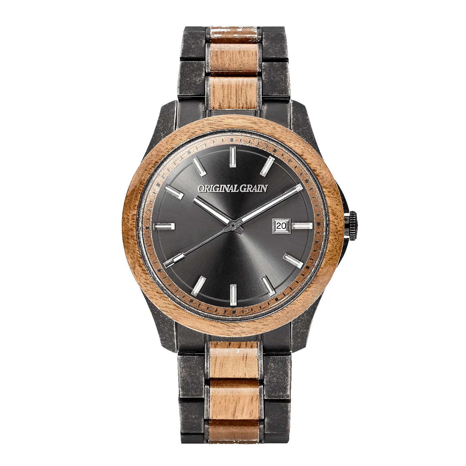 Koa Stonewashed Steel Classic 43mm sold by Original Grain