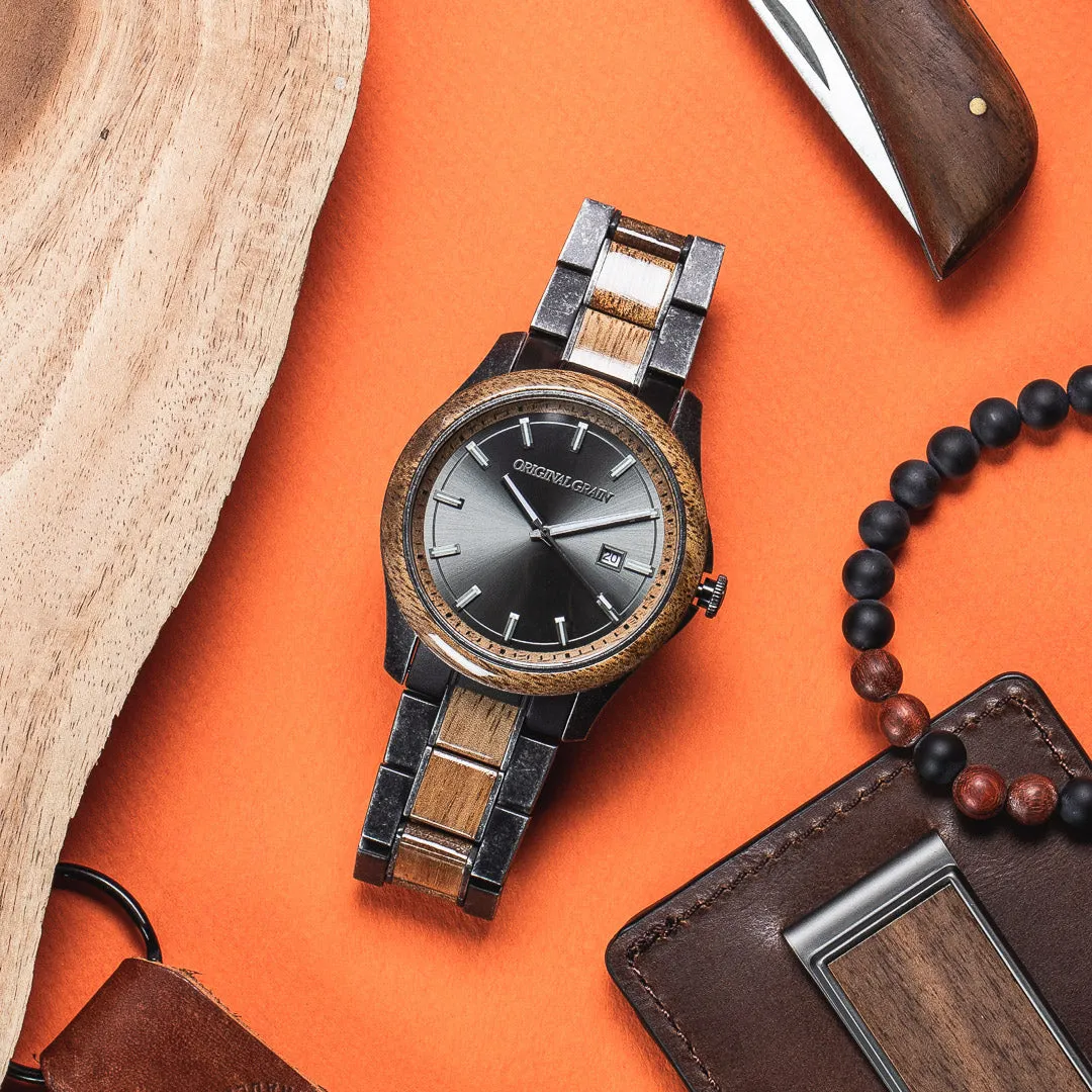 Koa Stonewashed Steel Classic 43mm sold by Original Grain product image thumbnail 5