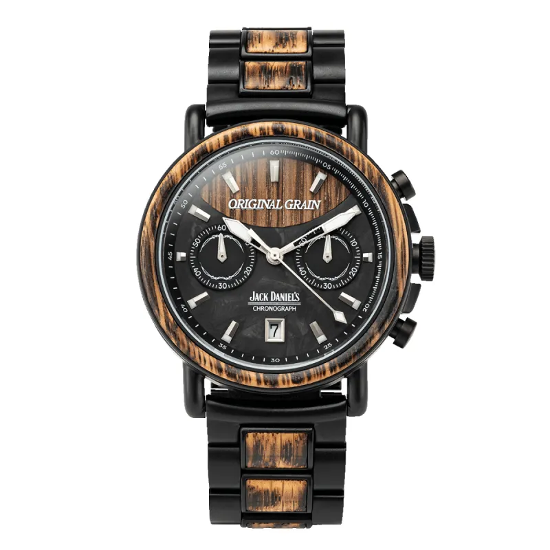 Jack Daniel's Charred Black Chrono 44mm sold by Original Grain