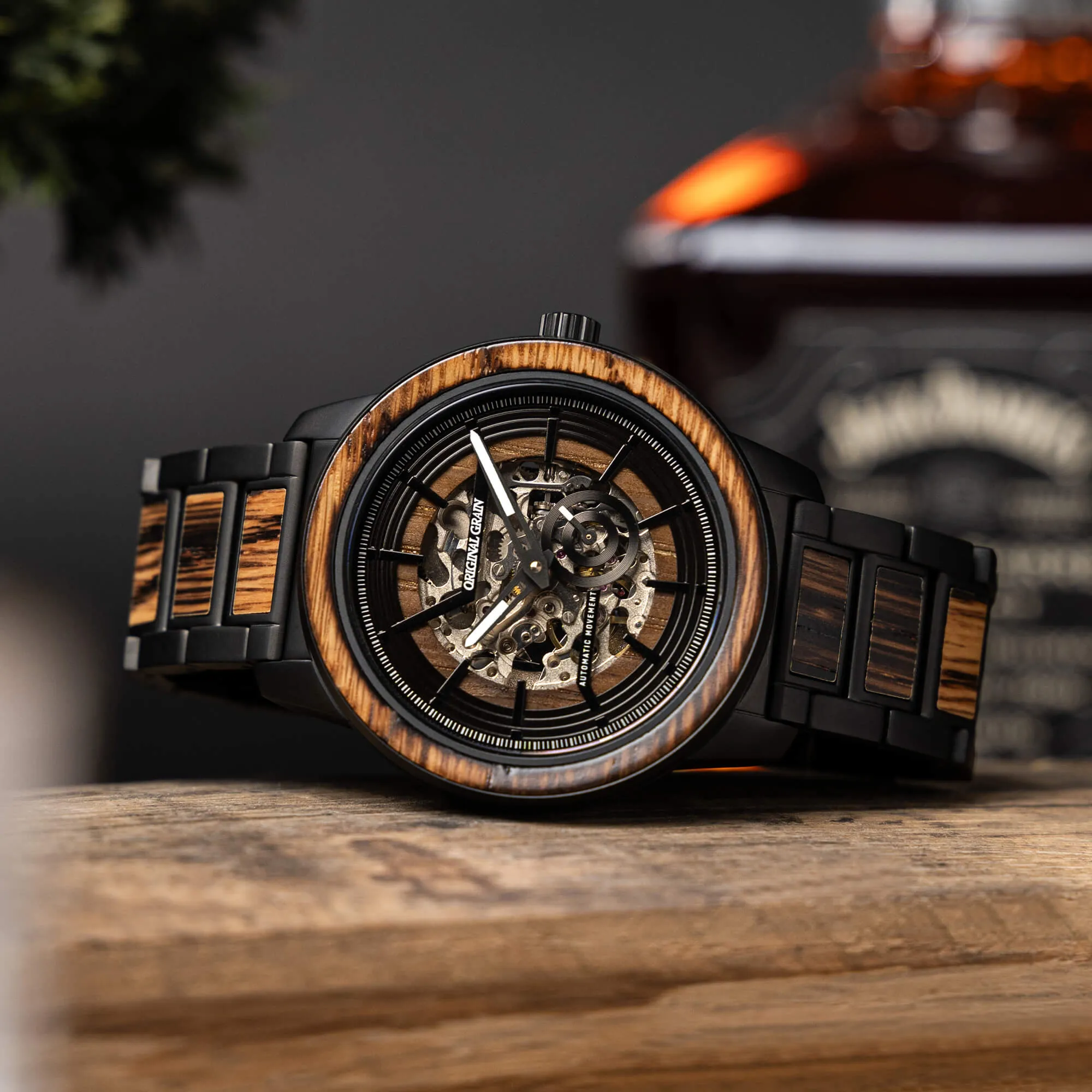 Whiskey Charred Black Barrel Automatic 46mm sold by Original Grain product image thumbnail 2