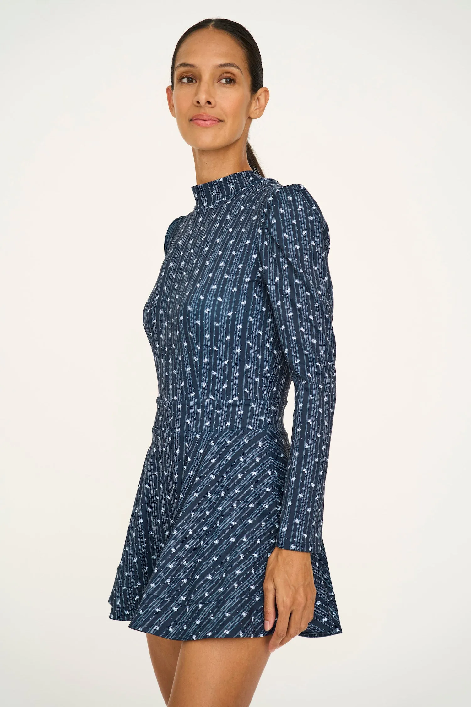 Long Sleeve Montauk Mini Dress sold by Byrdie Golf Social Wear product image thumbnail 3