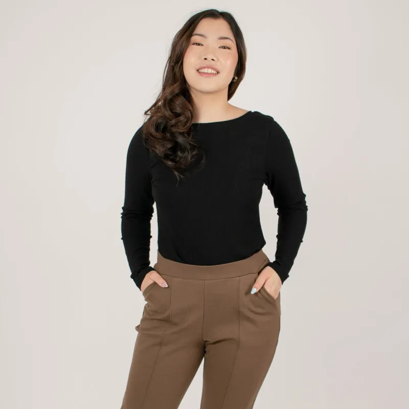Last Chance: The Dressy Rib Knit Top sold by Encircled