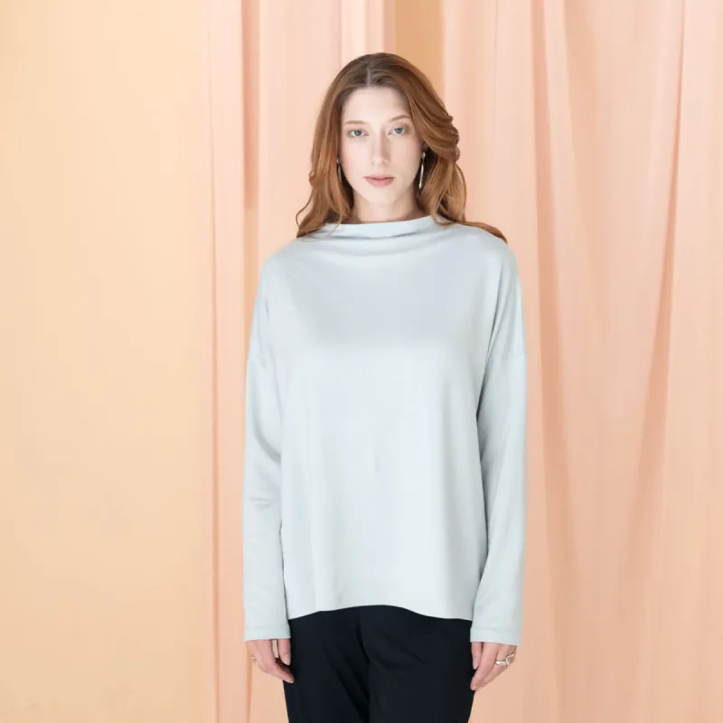 The Dressy Mock Neck Sweatshirt sold by Encircled