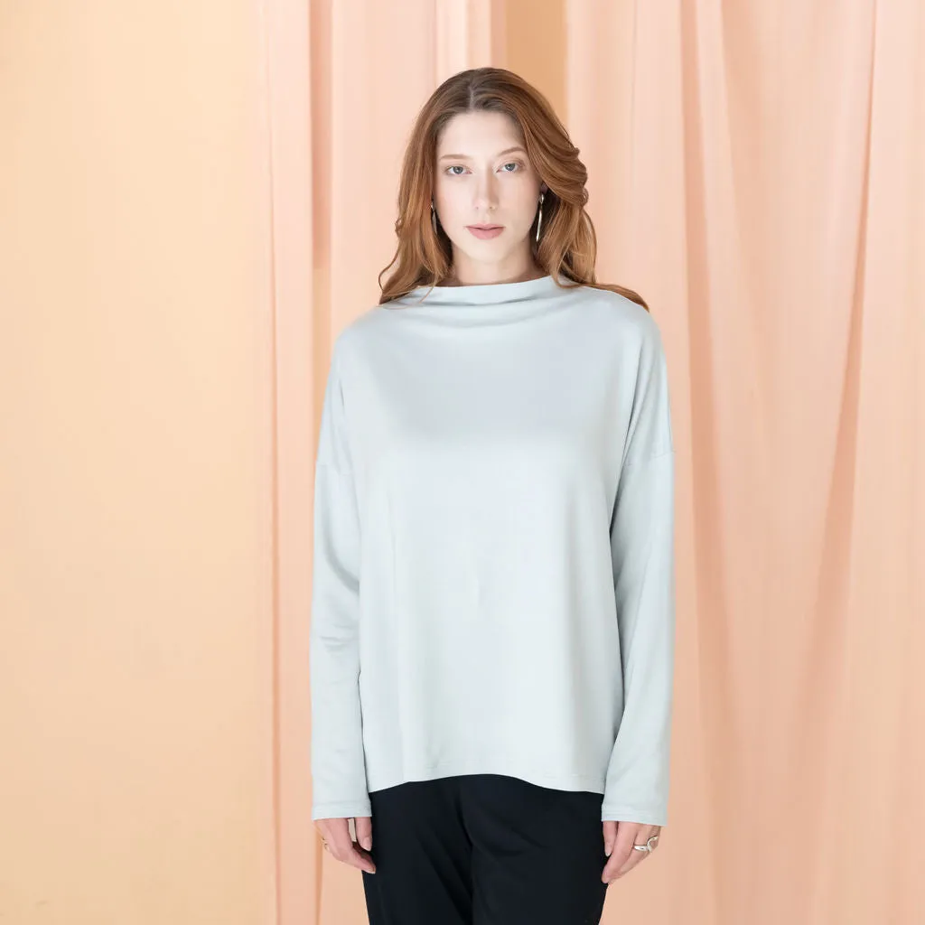 The Dressy Mock Neck Sweatshirt sold by Encircled