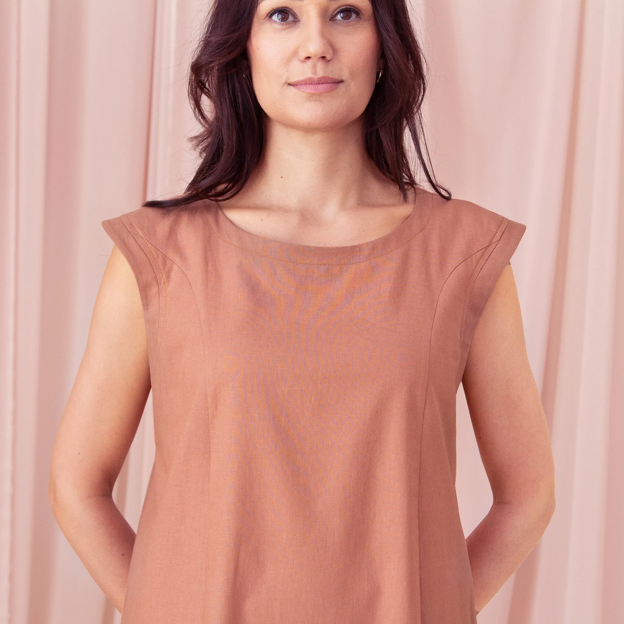 Sample Sale: The Linen-Cotton Midi Dress sold by Encircled product image thumbnail 5