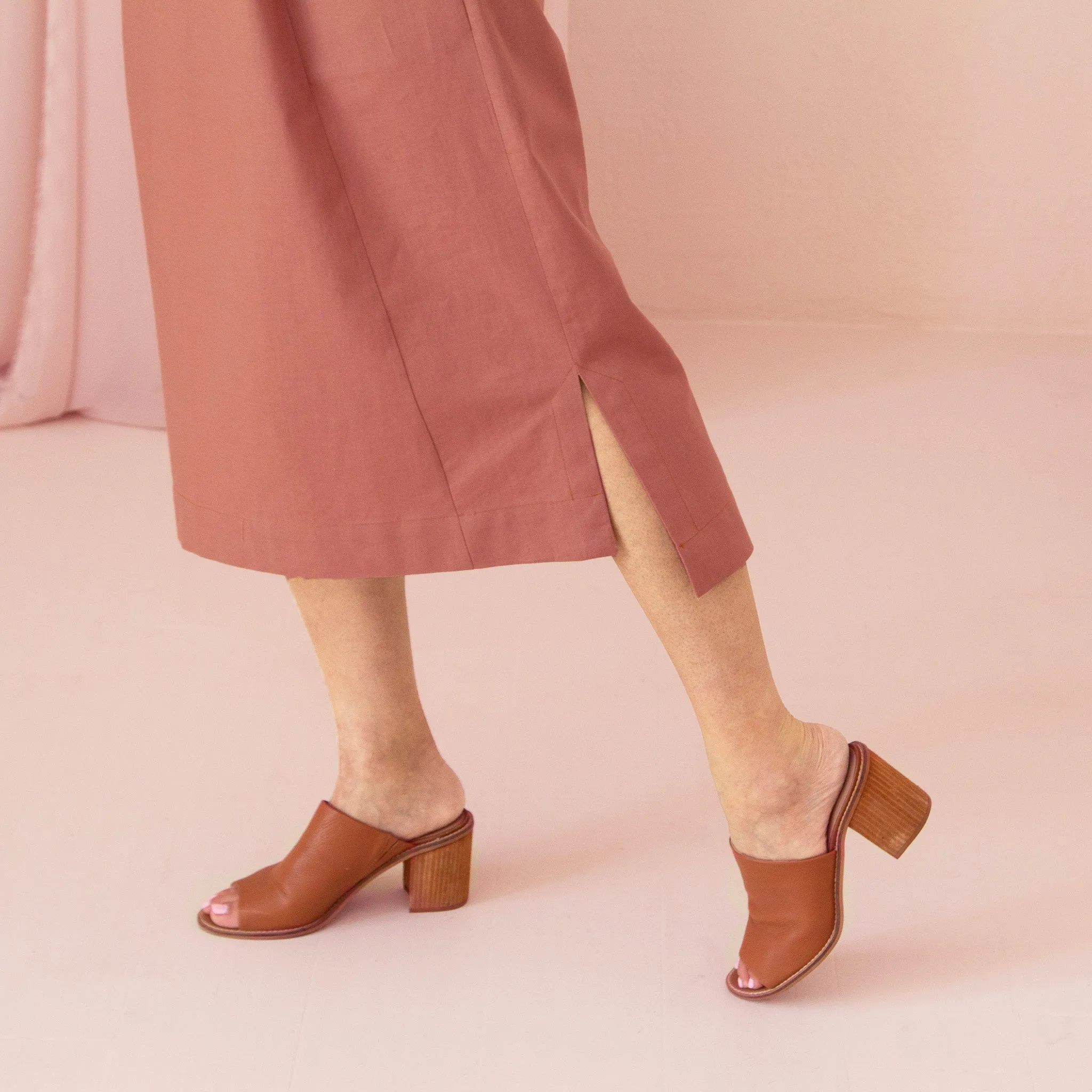 Sample Sale: The Linen-Cotton Midi Dress sold by Encircled product image thumbnail 3