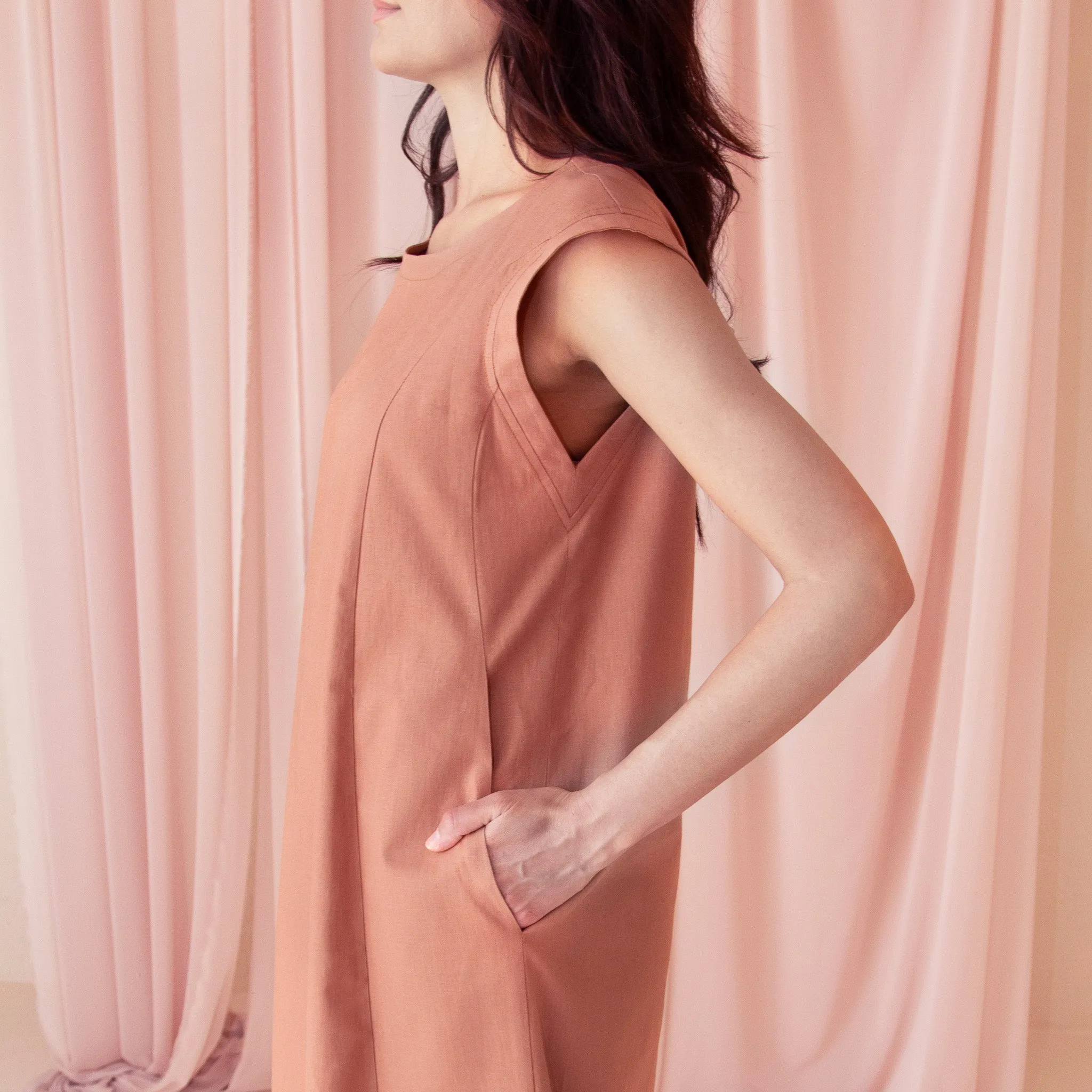 Sample Sale: The Linen-Cotton Midi Dress sold by Encircled product image thumbnail 4