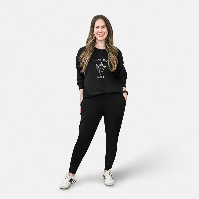 The Canadian-made Fleece Crewneck Sweatshirt sold by Encircled product image thumbnail 5