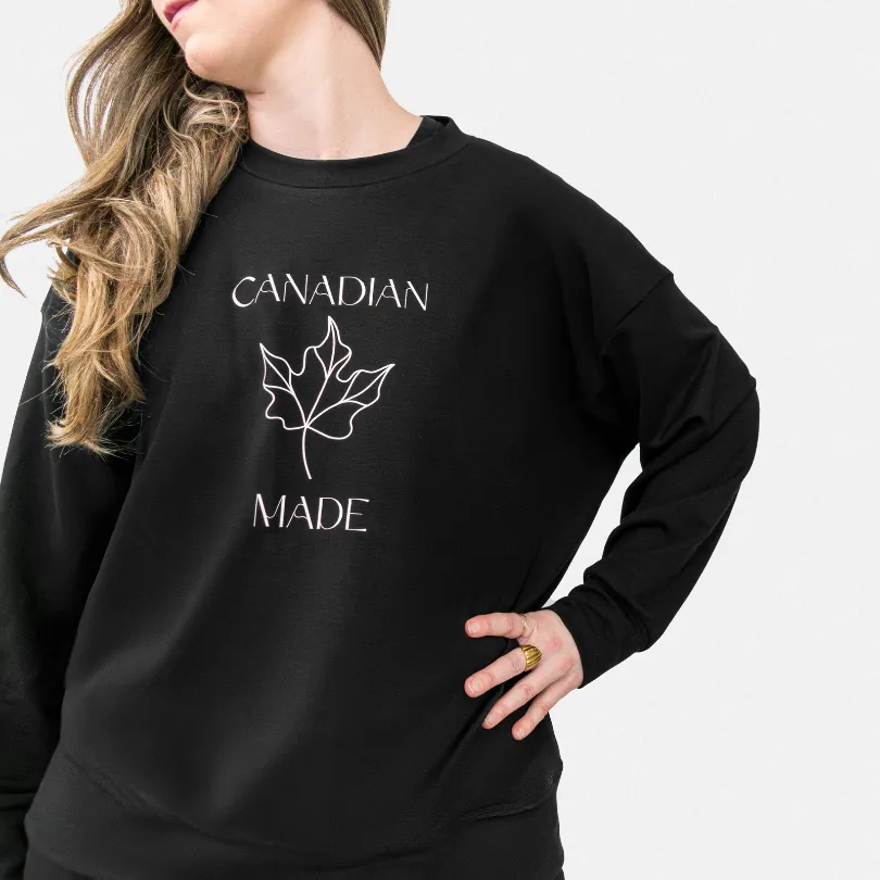 The Canadian-made Fleece Crewneck Sweatshirt sold by Encircled product image thumbnail 2